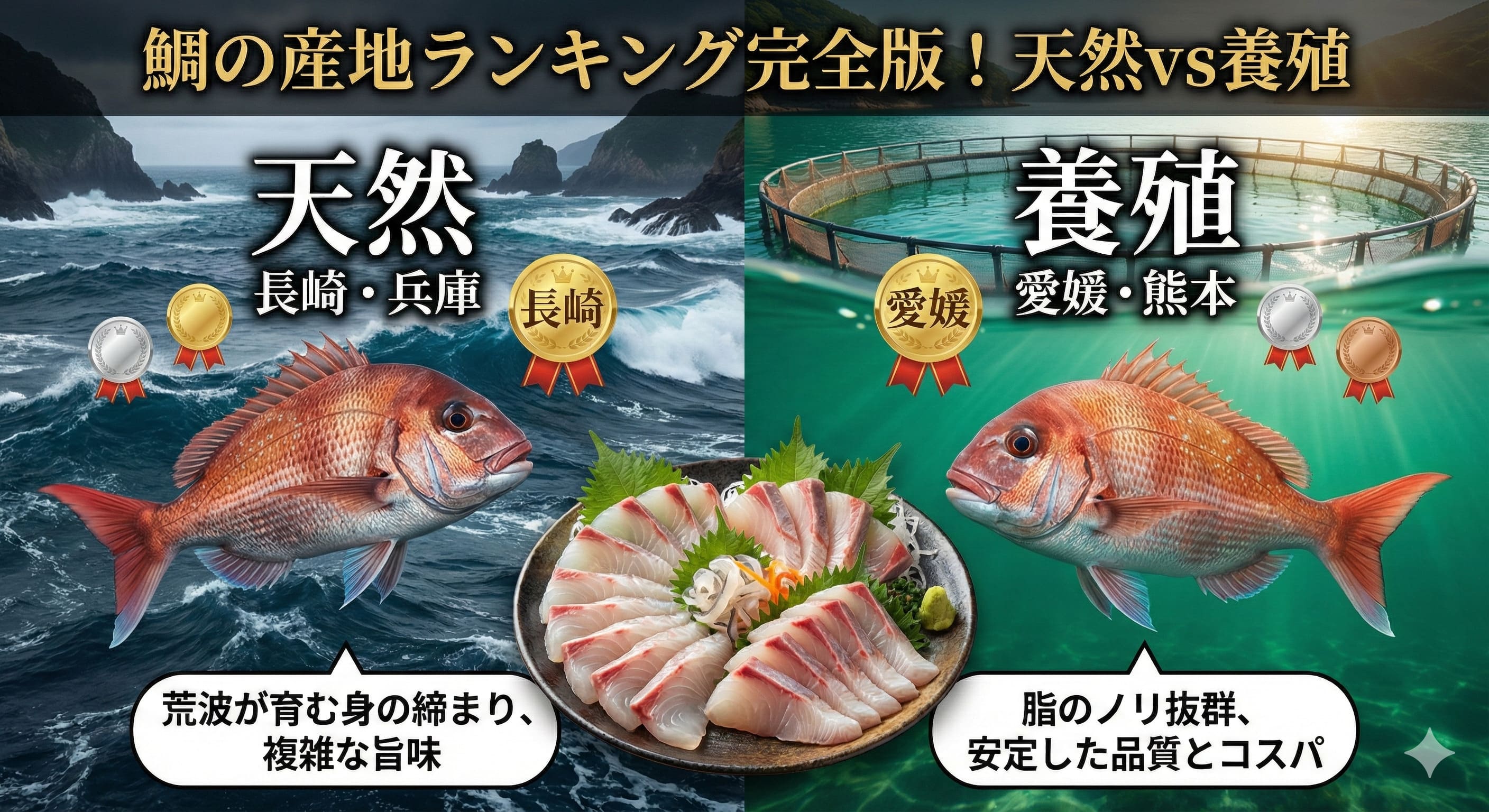 【2026年最新】鯛の産地ランキング完全版！天然と養殖どっちがいい？違いは？味は？価格は？