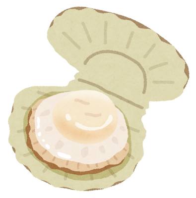 帆立貝のイラスト
