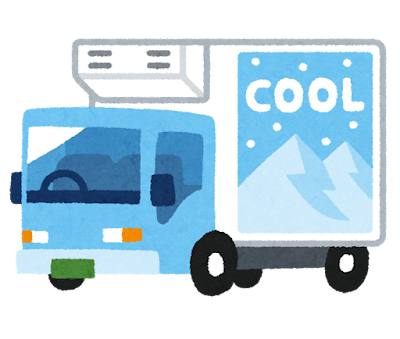 冷凍車のイラスト