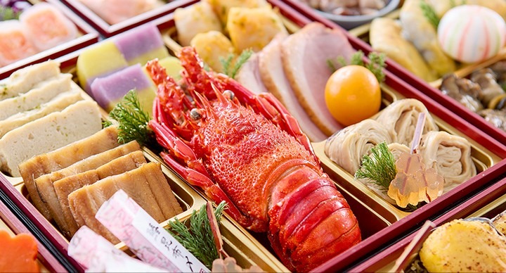 えびや錦玉子が詰まった通販おせちの重箱